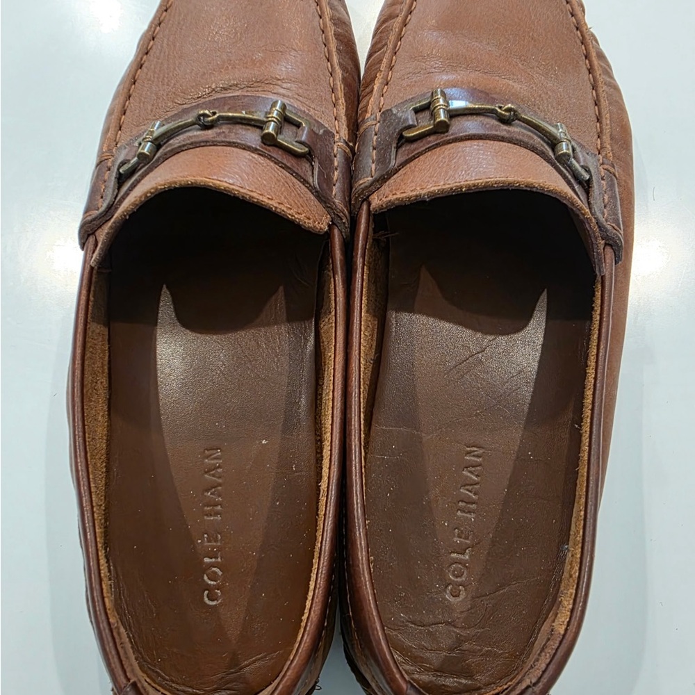 Cole Haan Men's Tan Leather Loafers